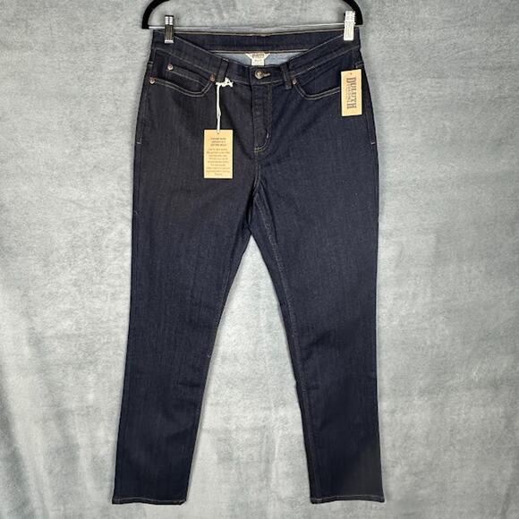 Duluth Trading Co Denim - Duluth Trading Jeans Womens 10X31 Blue DuluthFlex Daily Denim Slim Leg Dark Wash